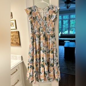 Beautiful watercolor midi dress